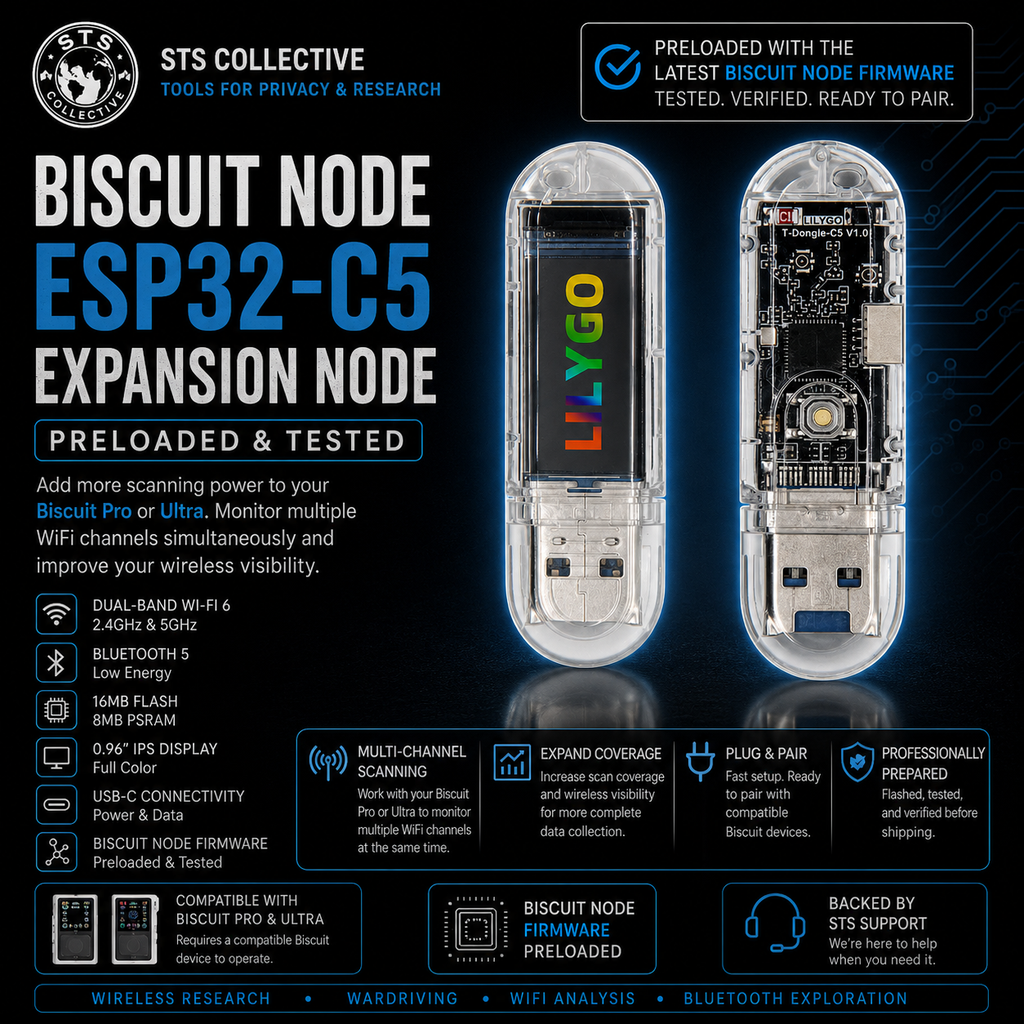 Biscuit ESP32-C5 Expansion Node | Preloaded & Tested | STS Collective