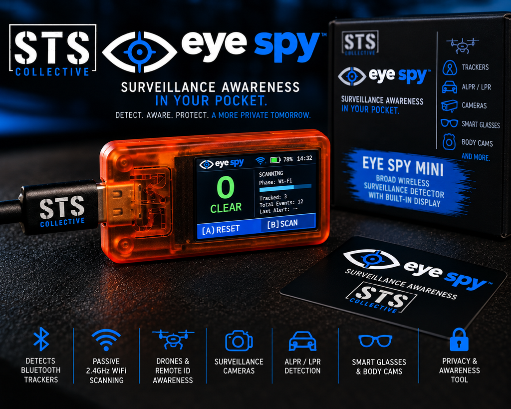 Eye Spy Mini | Compact Surveillance, Tracker, ALPR & Drone Awareness Detector